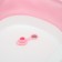 Bath -folding bath with plum, 75 cm., Pink color