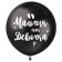 Latex ball "Boy or girl", 1 pc., 18 ", black