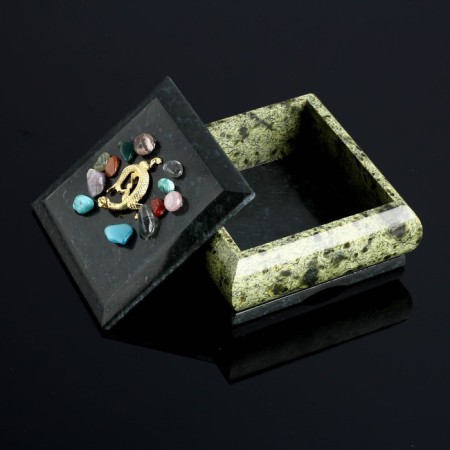 Casket "Gems", 10x10x6 cm, coil-1