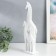 Souvenir Polystone "Three Zebra" White 6.5x10x40 cm