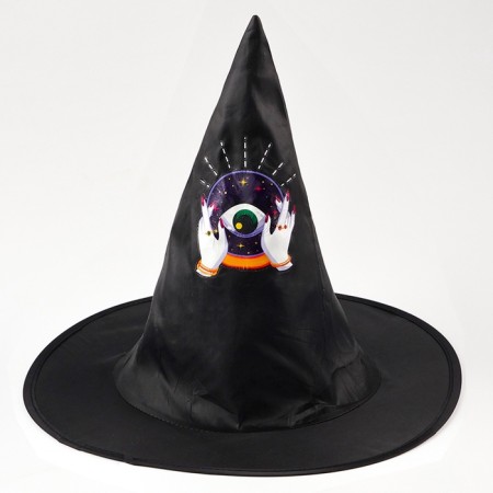 Carnival set "Dark Witch": Hat, collar-5