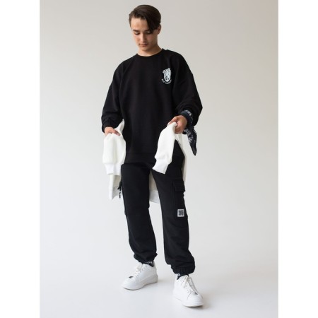 Pulover for children, height 110 cm, black color-1