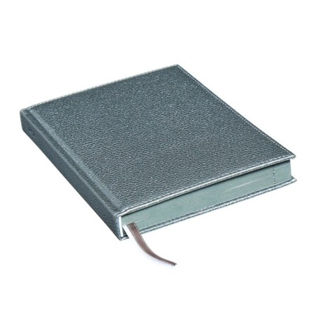 Dated diary 2024 A5 176 sheets, Devente.gold rush, firm cover of artificial leather, liesse, white block 70 g/m2, Gray-2