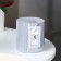 Candle "Relief", 7 × 7.5cm, silver metallic