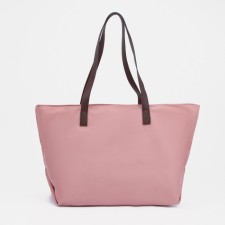 Zipper bag with a zipper, pink color