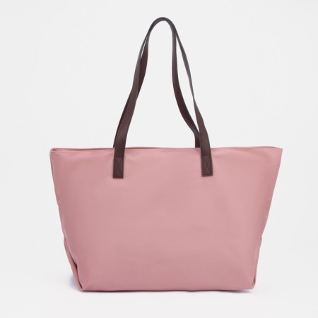 Zipper bag with a zipper, pink color
