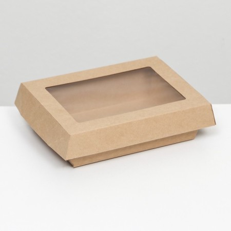 Saladnik with a cardboard cover, craft, 16 x 12 x 6.5 cm, 0.5 liters