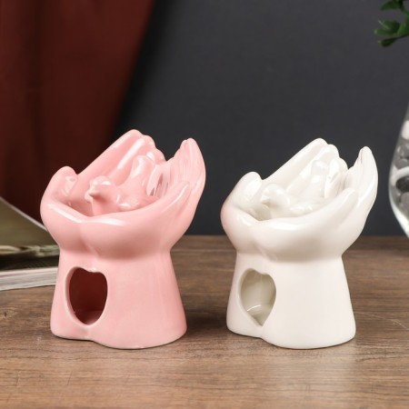 Aroma lamp ceramics "pigeon in the hands" mix 10.5x7.5x9.5 cm-6