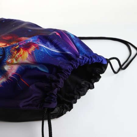 Bag for shoes on the lace, purple color-2