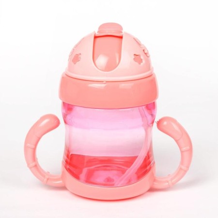 Baby chipper with silicone tube, 200 ml., With handles, Mix color-4