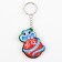 Wooden keychain "Snake on the ball 2024", 5 x 6 cm