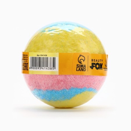 Bombing for the bath "Fruit Rainbow", 130 g, aroma of tropical fruits, Beauty Fox-3