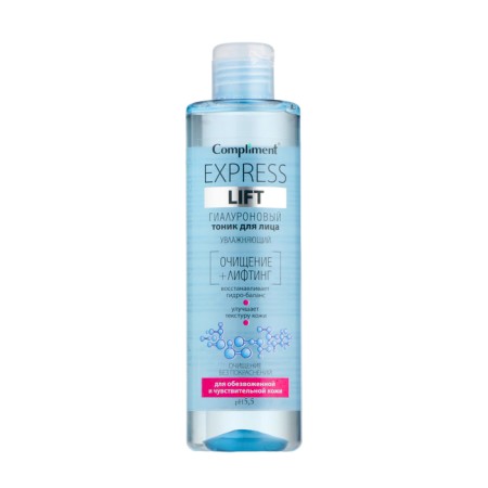 Facial tonic Compliment Express Lift hyaluronic, moisturizing, 250 ml
