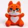 Soft toy "fox", with a pocket on his stomach