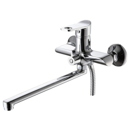 Bath mixer "RMS" SL137-006E, pour 277 mm, shower set, zinc, chrome