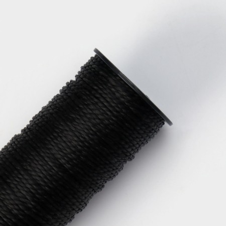 Thread Twisted Dolyana, 2-Actual, PP, D = 1.3 mm, 50 m, Black Color Black-2