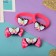 Hair set "cutie" (2 clamps 3.5 cm, 2 elastic bands) butterfly