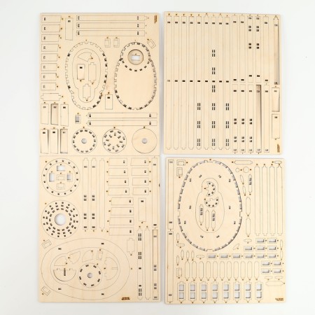 Wooden designer "Mayak Aniva", 39x18 cm, 168 details-4