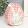 Casket Metal Egg "Bunny with stretching of happy Easter" 11.7x9.2x4.5 cm