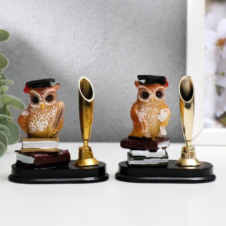 Polystone souvenir with a stand under the handle "Professor Filin on the books" MIX 7.5x6.5x4.2 cm-1