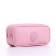 Cosmetic bag 2x Style, 21*6*9.5, 2 Potd on zippers, pink