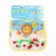 Bibslate for feeding "Baby - Pompom" waterproof on Velcro, with pompom, mix