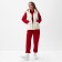 Women's tracksuit (sweatshirt and trousers) mist, size 48-50, red color