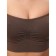 Top female supporting on thin straps Mirey Top Shaper Spalla Stretta, size 44-46, dark brown color