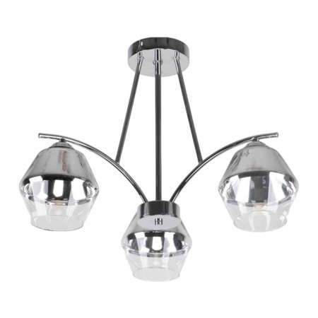 Lamp ceiling Economy light 13161/3CR CR+CL, 3x60W, E27, 39x54x54 cm, chromium color