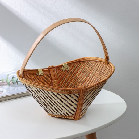 Basket for storage of the shares Nature, 28 × 19 × 14, bamboo