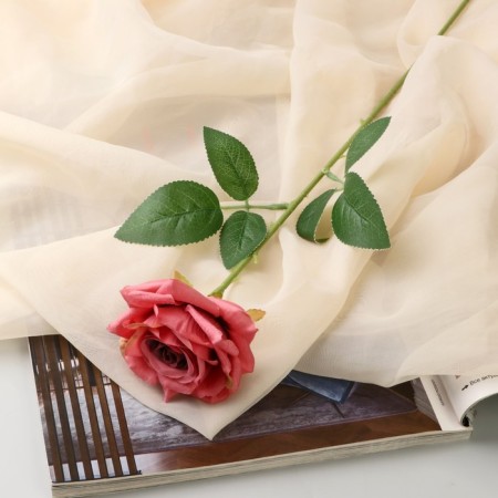 Artificial flowers "Rose Grand Prix at 8x56 cm, ash-pink