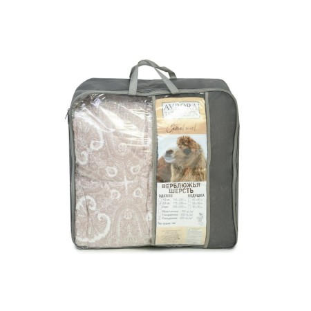 Camel wool blanket, size 200x220 cm, 400 gr, color mix-1