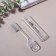Toothbrush, folding, 16 cm, transparent color