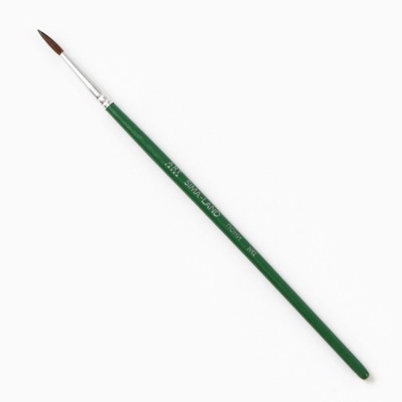Brush for drawing from hair ponies Round No. 2 short handle-2