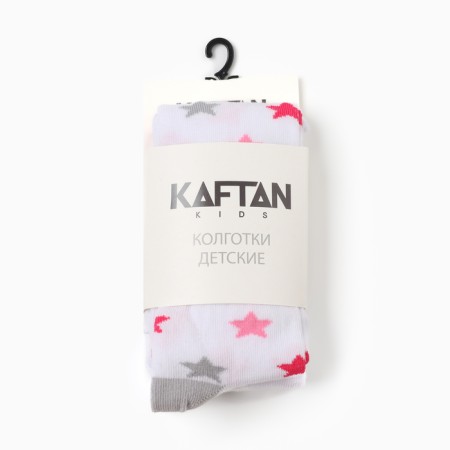 Pantyhose baby kaftan "Stars" 104-110 cm, white color-5