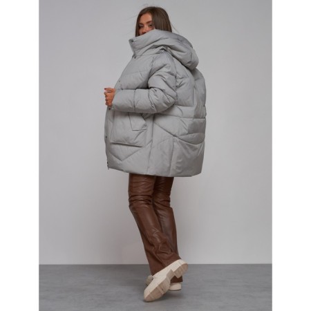 Winter jacket, size 50, light gray color-18