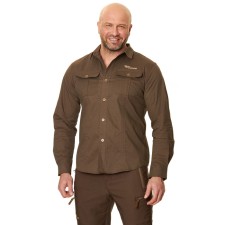 PRIDE PRDS-01BR long sleeve shirt, size l, brown color