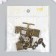 Lack with a key for the casket metal set 5 pcs C286 bronze 3.1x1.7 cm
