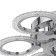 Economic Service chandelier with PDU 01506 LED 112W 3000-6000k, Dimmir., Chrome 60x60x10 cm