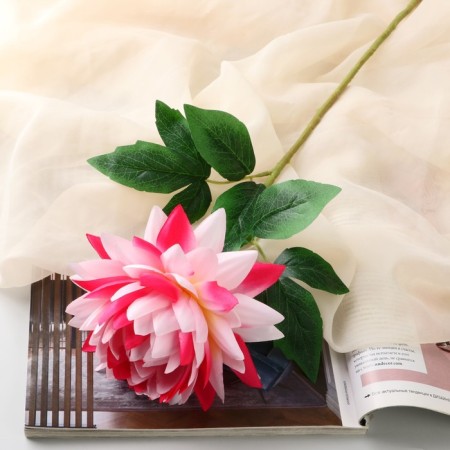 Artificial flowers "Begonia" premium, 14x60 cm, pink-raspberry