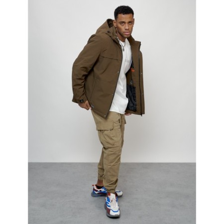 Male spring jacket, size 48, brown color-14
