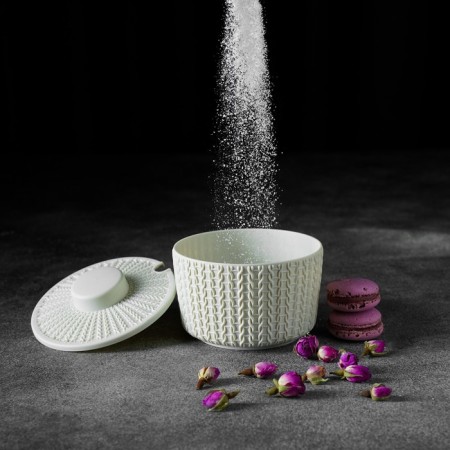 Sugar "knitting" 450 ml, white color-6