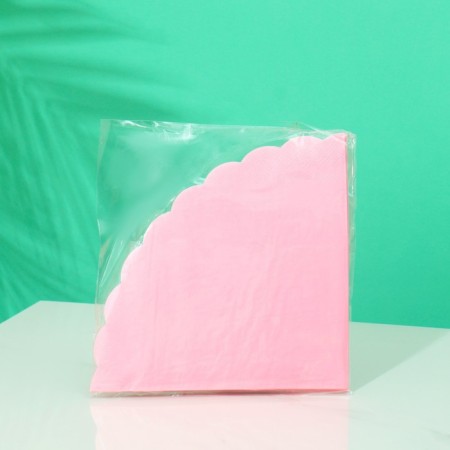 Round napkin 32 cm 12pcs/eb pink