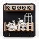 The keybox is wall -mounted with a shelf and a pocket, a bicycle, 19.2 x 20 cm.