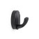 Furniture hook Cappio Sea, one -rod, zinc, black color