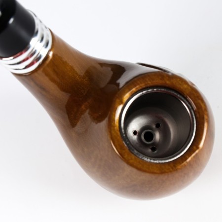 Tobacco smoking pipe "Commander", classic, 14 x 4.7 x 4.5 cm-2