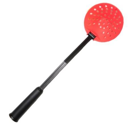 Folding “techno” scoop with plastic handle, red color