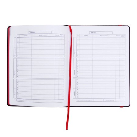 School diary for grades 1-11 is the letter Red, solid cover of artificial leather, plastic applique, pancake embossing, 48 sheets, 80 g/m2, universal cheat sheet.-4