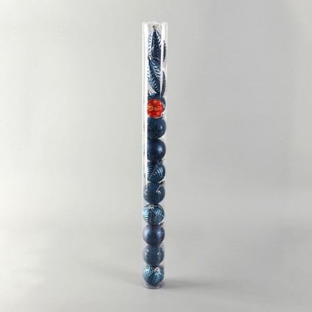Set of jewelry plastic 11 pcs "Melody" icicle, 6 cm, blue-1