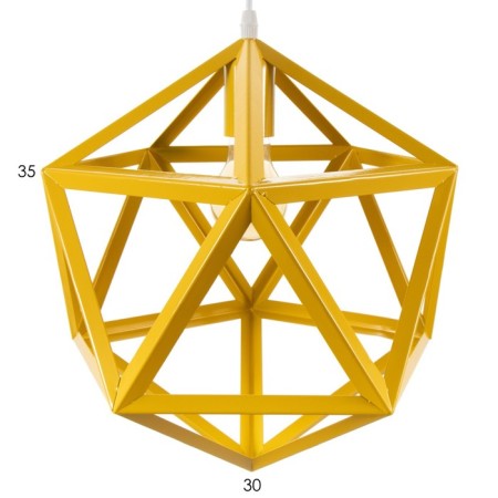 Lamp Bayerlux "Geometry" E27 1x40W yellow 35x35x35-135 cm-6